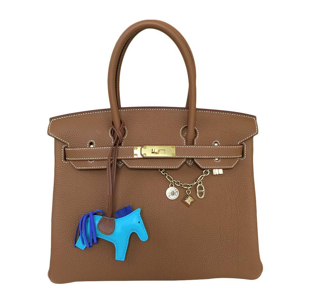 Hermes Birkin 30 Gold Bag Togo Leather