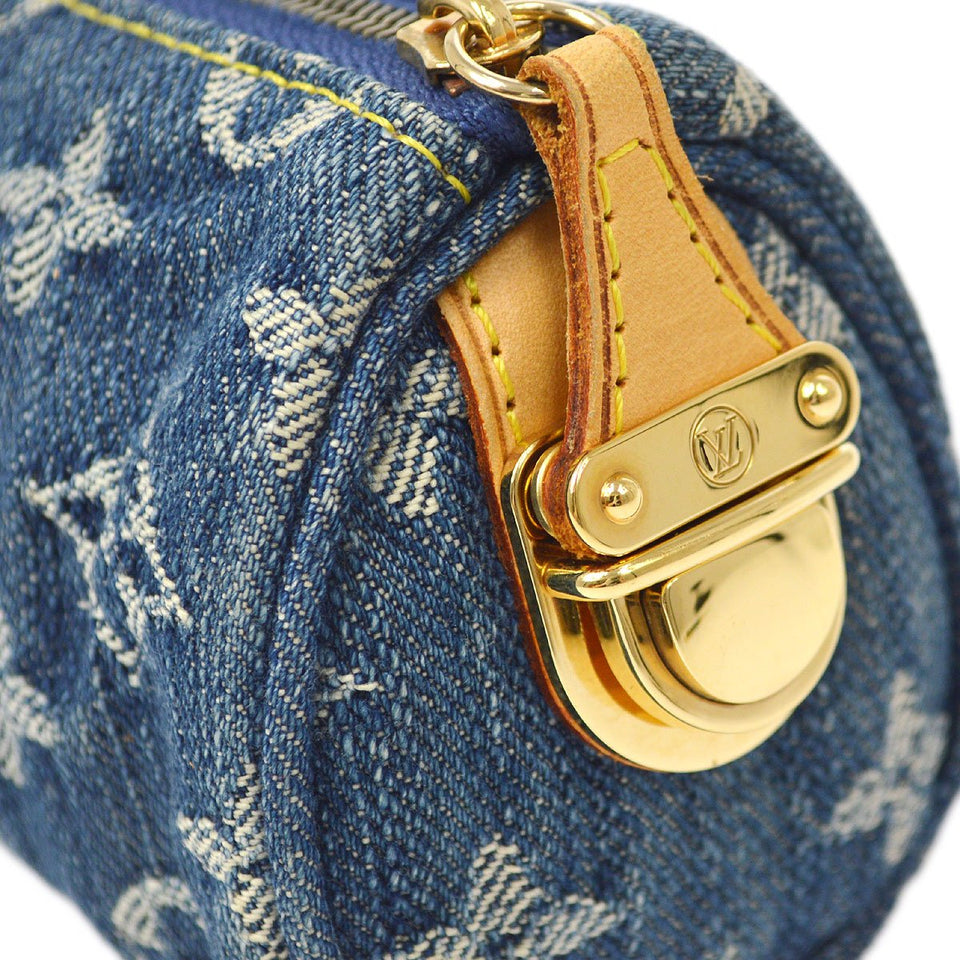 LOUIS VUITTON 2006 TROUSSE SPEEDY GM MONOGRAM DENIM M95081 41035
