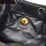 CHANEL * 1990s Black Velvet DUMA Backpack Medium