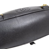 CHANEL 1996-1997 Triple CC Backpack Black Caviar