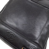 CHANEL 1996-1997 Triple CC Backpack Black Caviar