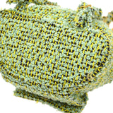 CHANEL 1994 Green Tweed DUMA Backpack Medium