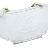 CHANEL * 1994-1996 DUMA Backpack Medium White Lambskin