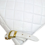 CHANEL * 1994-1996 DUMA Backpack Medium White Lambskin