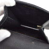 CHANEL 1989-1991 Black Canvas Quilted Belt Bag