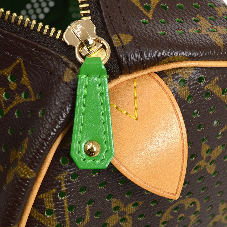LOUIS VUITTON 2006 SPEEDY 30 MONOGRAM PERFO M95181