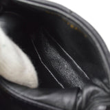 CHANEL 1994 Black Lambskin Quilted Belt Bag with Medallion Chain #80
