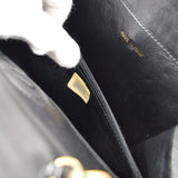 CHANEL 1989-1991 Black Lizard Octagonal Flap Bag