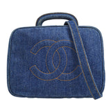 CHANEL 1996-1997 Denim Top Handle Bag