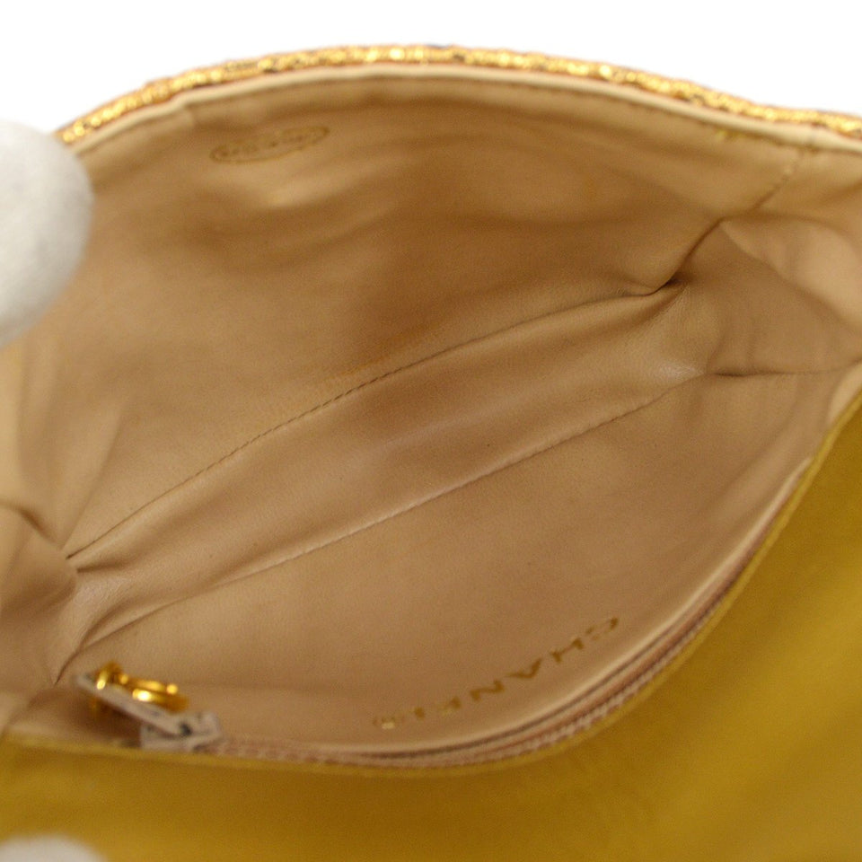 CHANEL 1991-1994 Nishijin-ori BUM Belt Bag Gold AK38336h