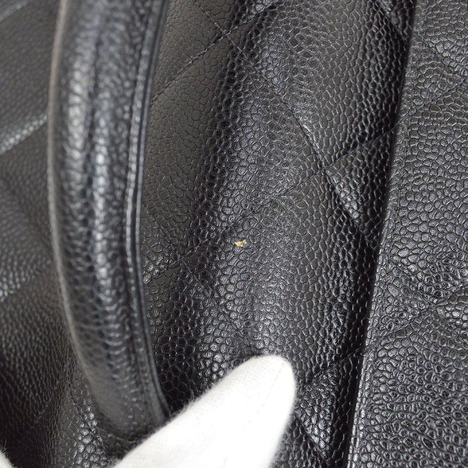 CHANEL 1994-1996 Briefcase Black Caviar