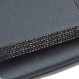 CHANEL 1998 Black Satin Beaded Trimmed Flap Bag