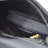 CHANEL 1998 Black Satin Beaded Trimmed Flap Bag