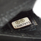 CHANEL 2009-2010 Camellia Choco Bar Single Chain Shoulder Bag Black Satin