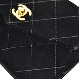 CHANEL 1994-1996 Black Velvet Belt Bag #70
