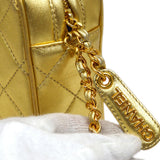 CHANEL 1996-1997 Gold Lambskin Camera Bag Mini
