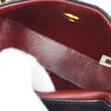 CHANEL 1989-1991 Black LAMBSKIN Straight FLAP MICRO