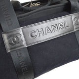 CHANEL 2004-2005 Sport Line Boston 40 Black Wool