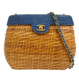 CHANEL 1997-1999 Wicker Basket Bag 20