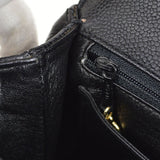 CHANEL 2000-2001 Quilted Kelly 30 Black Caviar