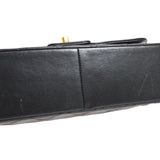 CHANEL 1991-1994 Border Flap Medium Black Lambskin