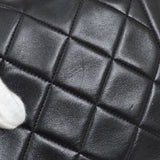 CHANEL 1991-1994 Border Flap Medium Black Lambskin