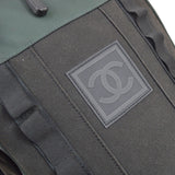 CHANEL 2003-2004 Sport Line Backpack Black Green