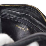 CHANEL 1986-1988 Black Suede Diamond Camera Bag Mini