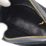 CHANEL 1991-1994 Black Velvet Camera Bag Mini