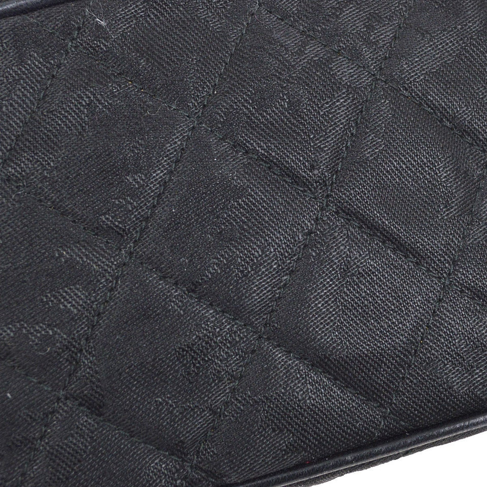 CHANEL 1991-1994 Black Canvas Camera Bag Mini