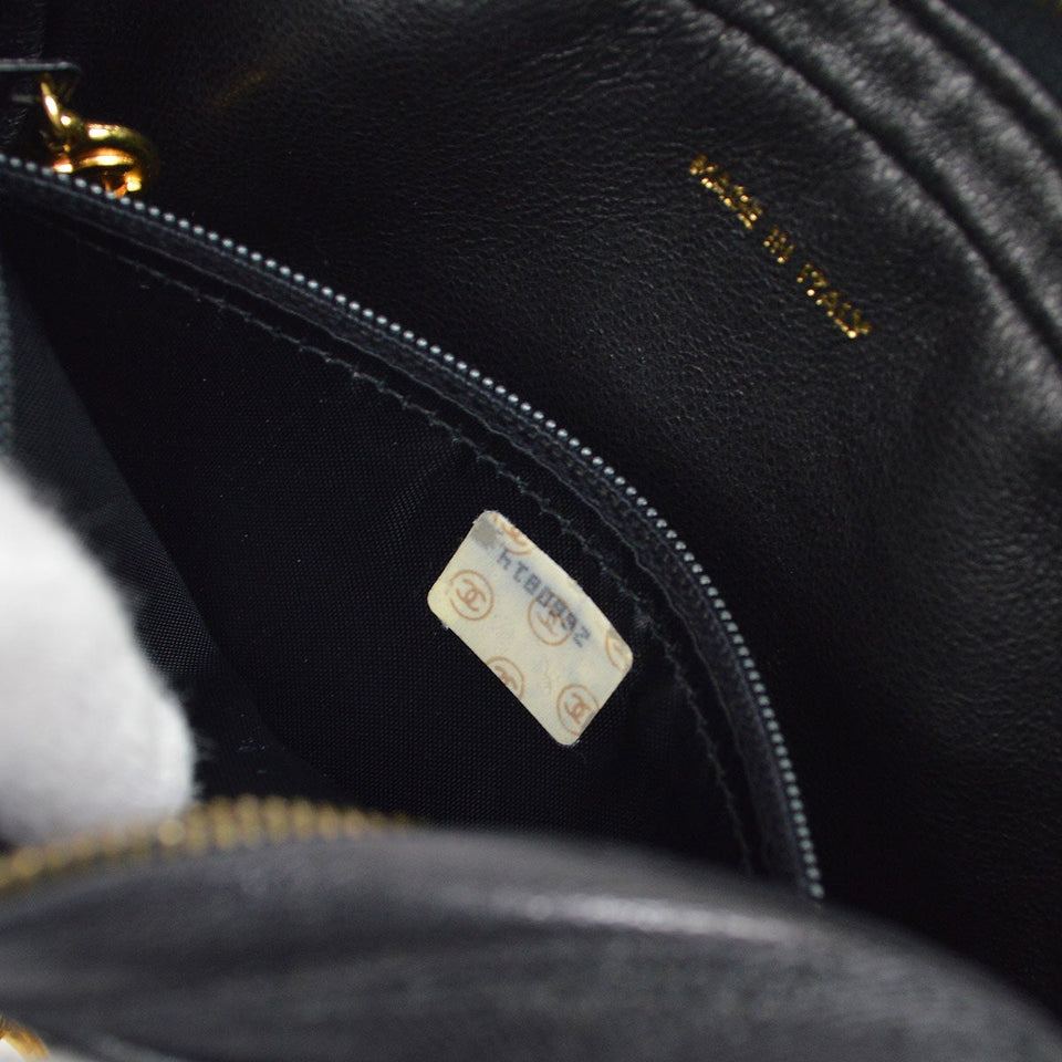 CHANEL 1991-1994 Black Canvas Camera Bag Mini
