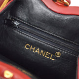 CHANEL 1989-1991 Red Lambskin Belt Bag