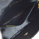 CHANEL 1994-1996 Black Satin Half Moon Flap Bag