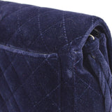 CHANEL 1996-1997 Purple Velvet Classic Flap Backpack Medium