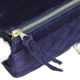 CHANEL 1996-1997 Purple Velvet Classic Flap Backpack Medium