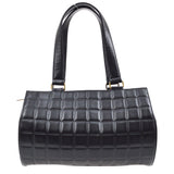 CHANEL 2001-2003 Black Lambskin Choco Bar Handbag