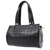 CHANEL 2001-2003 Black Lambskin Choco Bar Handbag