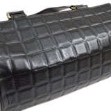 CHANEL 2001-2003 Black Lambskin Choco Bar Handbag