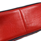 CHANEL 1986-1988 Red Navy Lambskin Camera Bag