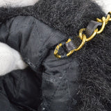 CHANEL 1994 Ivory Faux Fur Logo Arm Warmer Bag