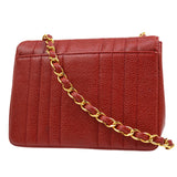CHANEL 1991-1994 Vertical Classic Square Flap 17 Red Caviar