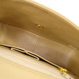 CHANEL 1989-1991 Classic Square Flap 20 Beige Lambskin