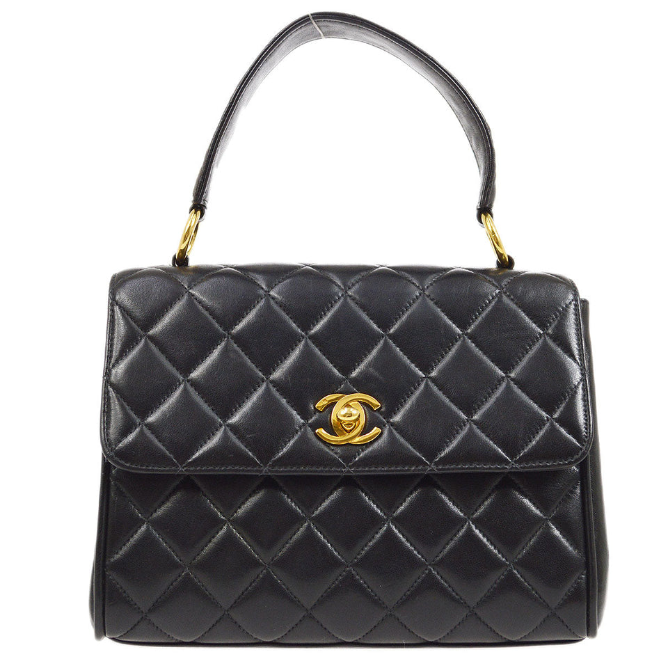 CHANEL 1996-1997 Handbag Mini Black Lambskin