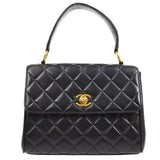 CHANEL 1996-1997 Handbag Mini Black Lambskin