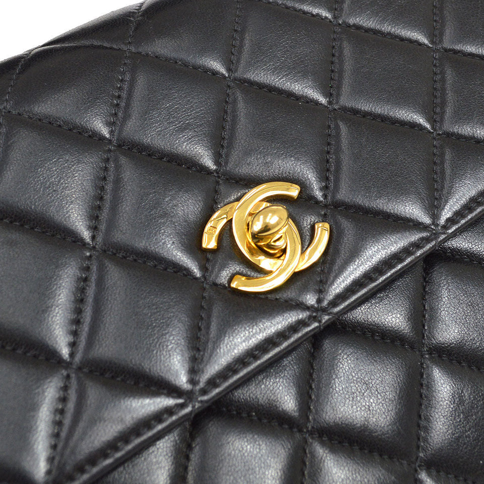 CHANEL 1996-1997 Handbag Mini Black Lambskin