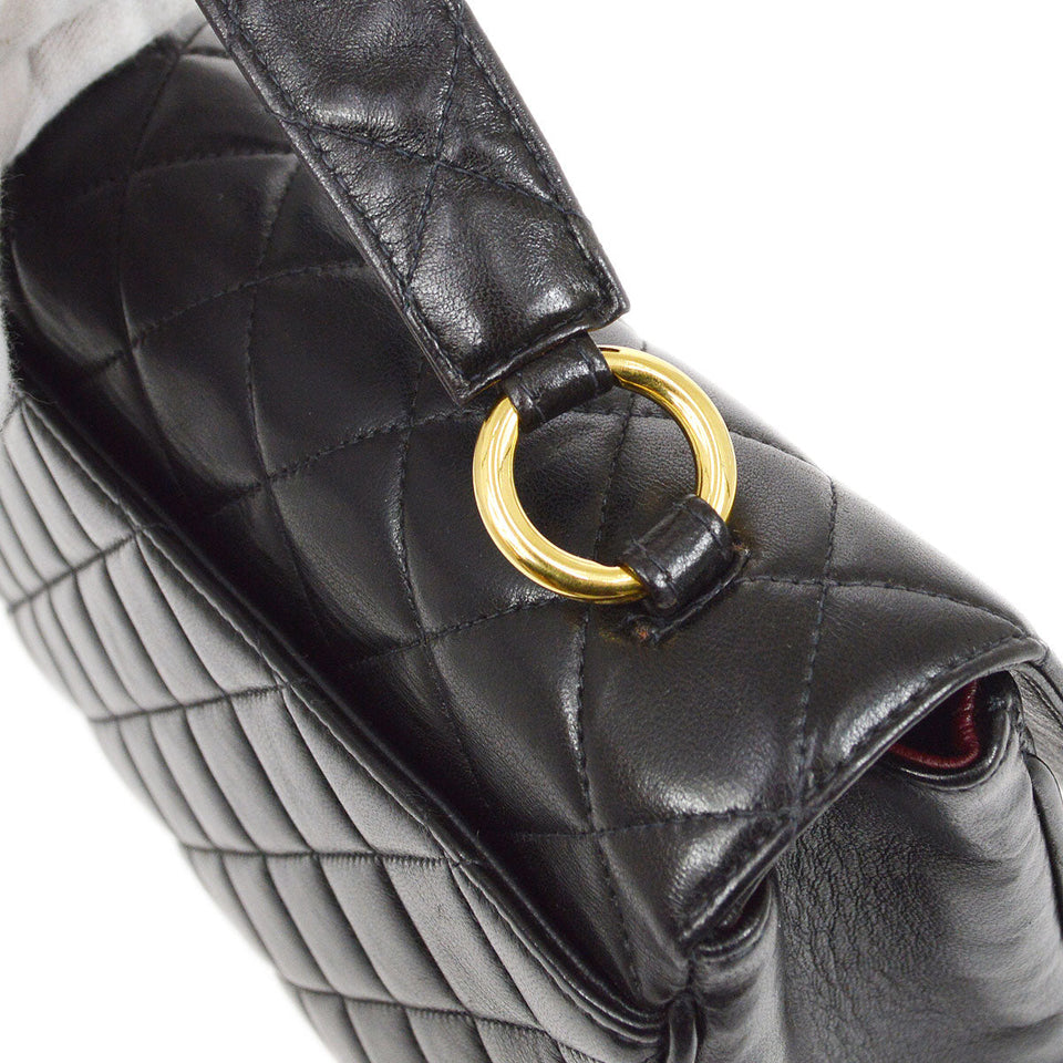 CHANEL 1996-1997 Handbag Mini Black Lambskin