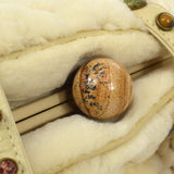 LOUIS VUITTON 2005 Cabochon Demi Lune Cream MINK M95079
