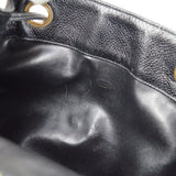 CHANEL 1991-1994 Triple CC Backpack Black Caviar