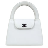 CHANEL 1997-1999 Handbag White Caviar