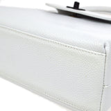 CHANEL 1997-1999 Handbag White Caviar